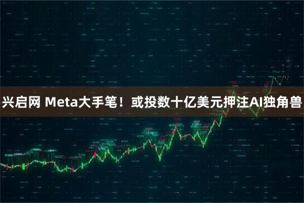 兴启网 Meta大手笔！或投数十亿美元押注AI独角兽